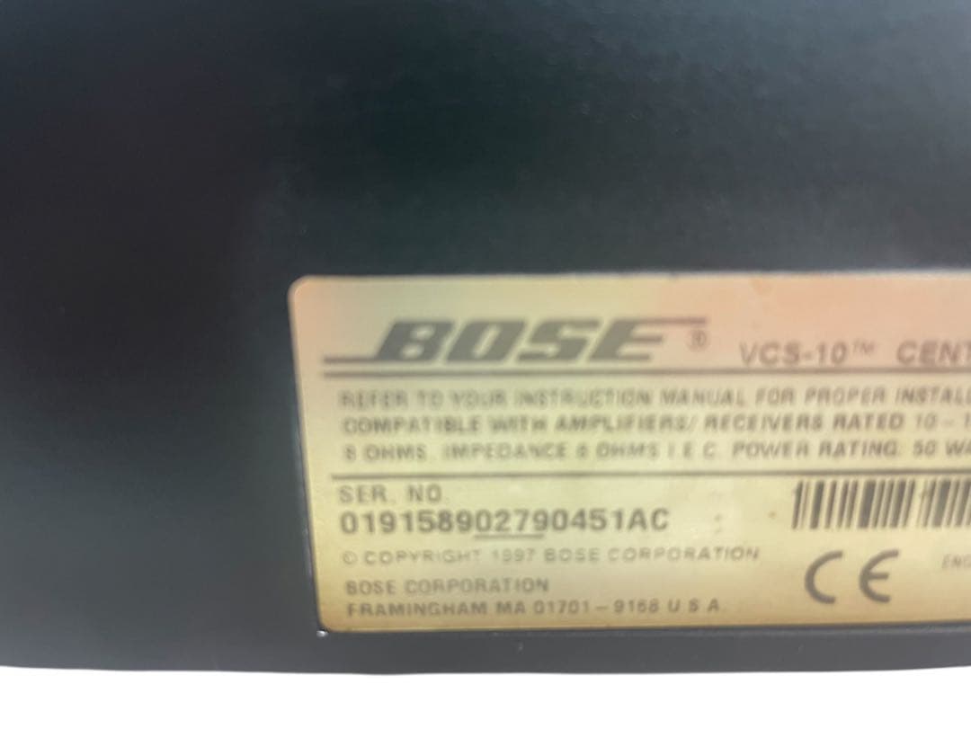 BOSE センタースピーカーVCS-10 ブラック