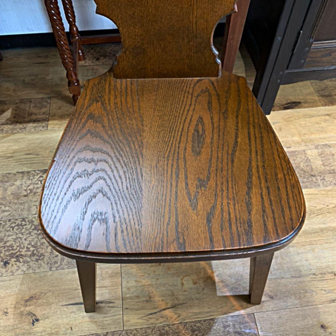 オーク材　椅子