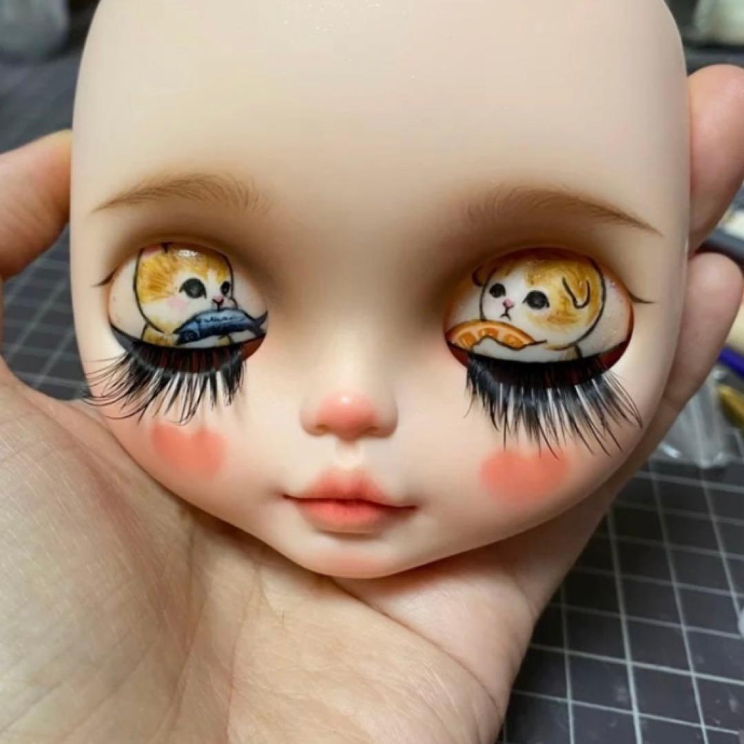 カスタムブライス 海外作家様 人形 猫ちゃんのような ハートのチークがかわいい