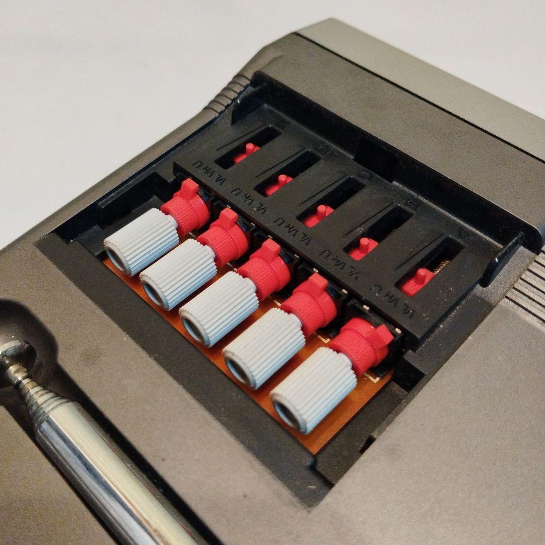 1982年　車用白黒　ナショナルカーテレビ　ブラウン管テレビ