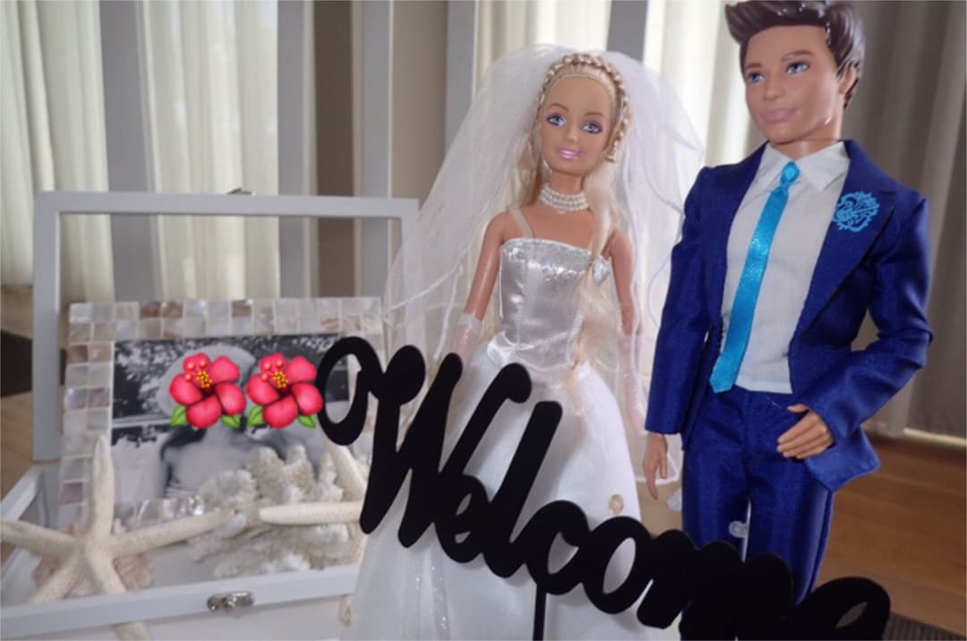 ウェルカムドール　Barbie バービー　ケン　結婚式