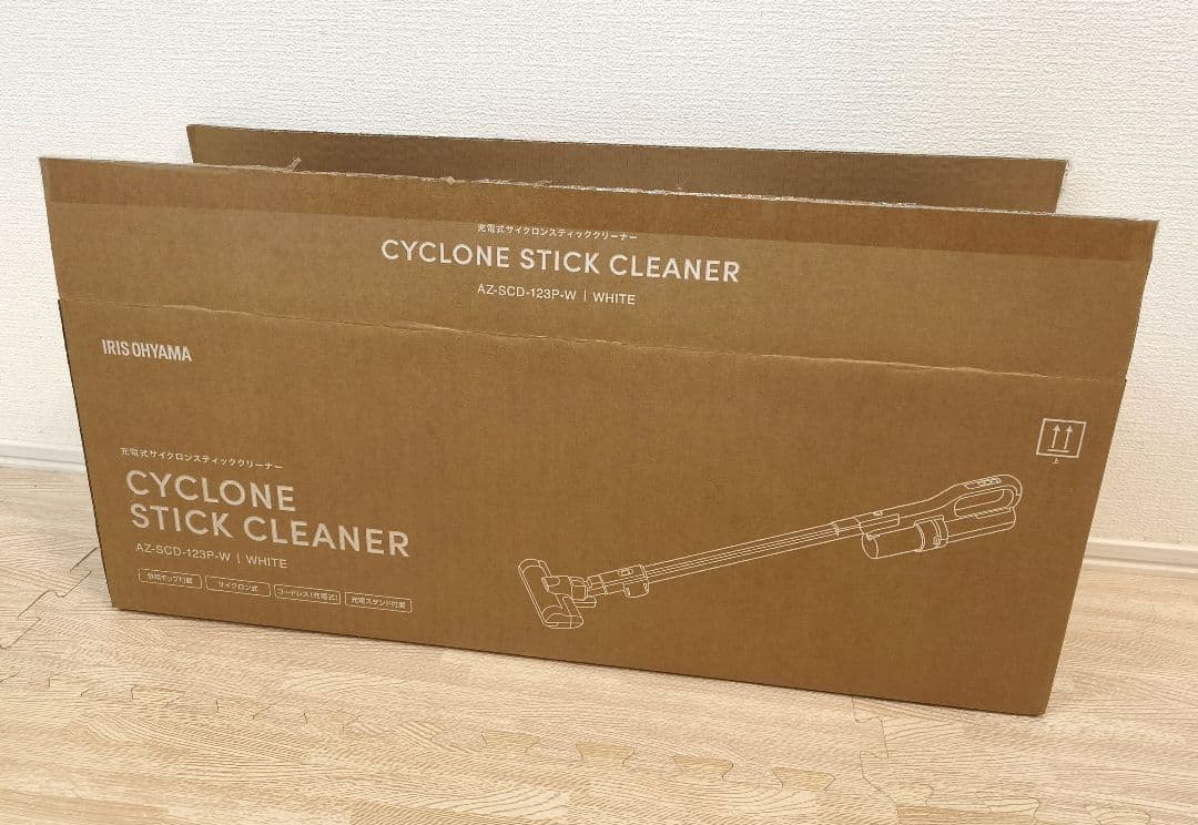 AZ-SCD-123P-W アイリスオーヤマ サイクロン スティッククリーナー