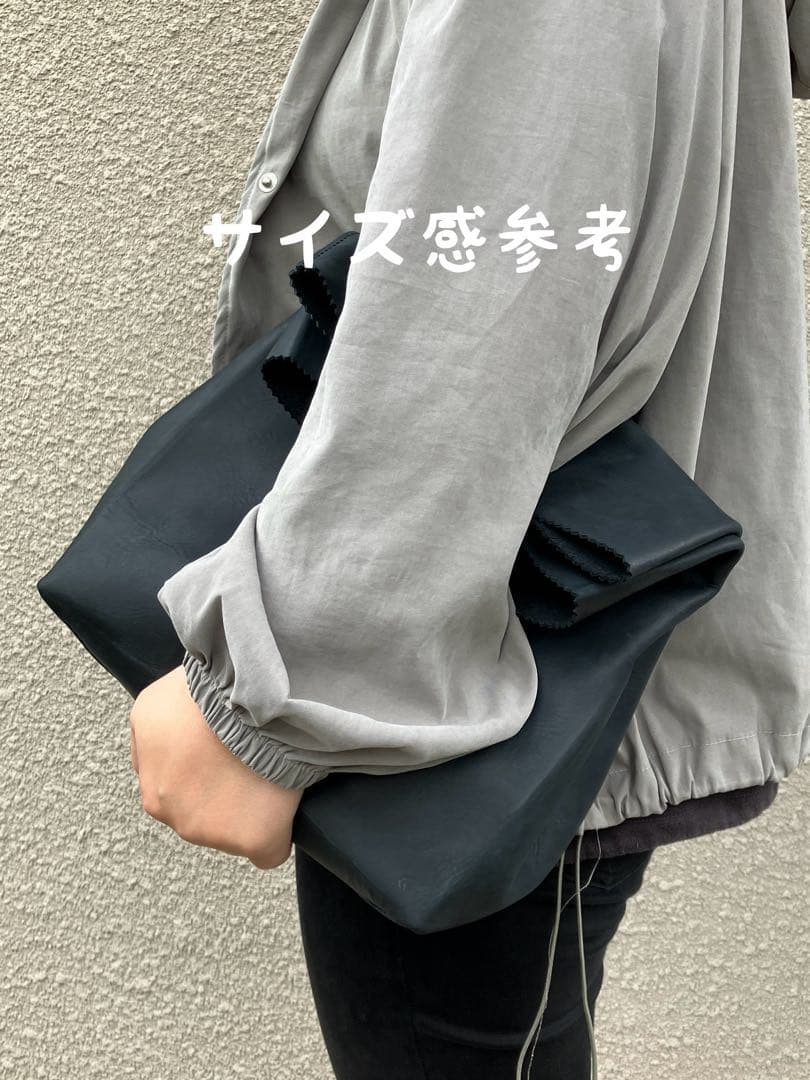 ビ*ケ様 紙袋ならぬ 革袋 クラッチVer 本革 バッグ 手縫いクラッチバッグ