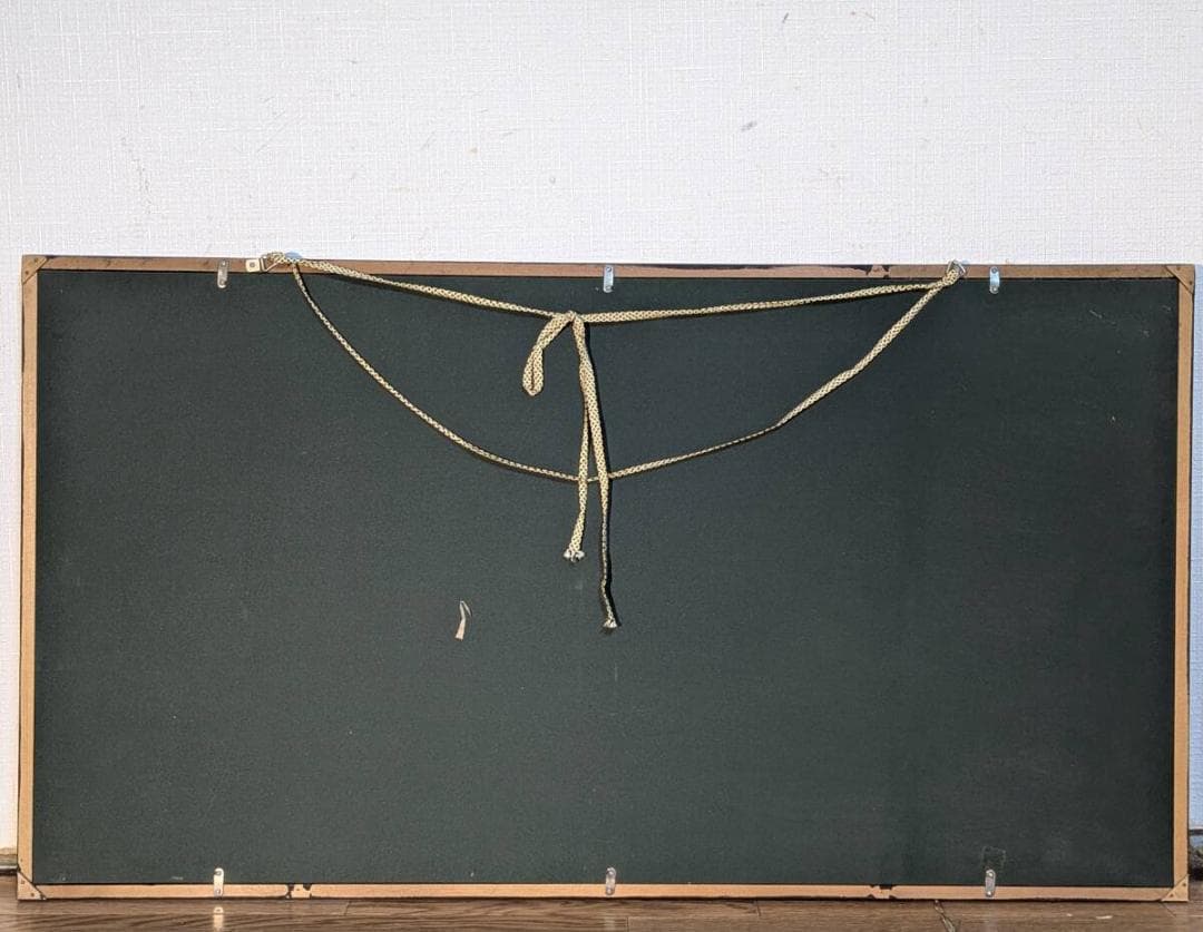 【真作】【複製】工芸画　こしの千涯　竹に寄す詩　風竹図　竹の調べ　Z183