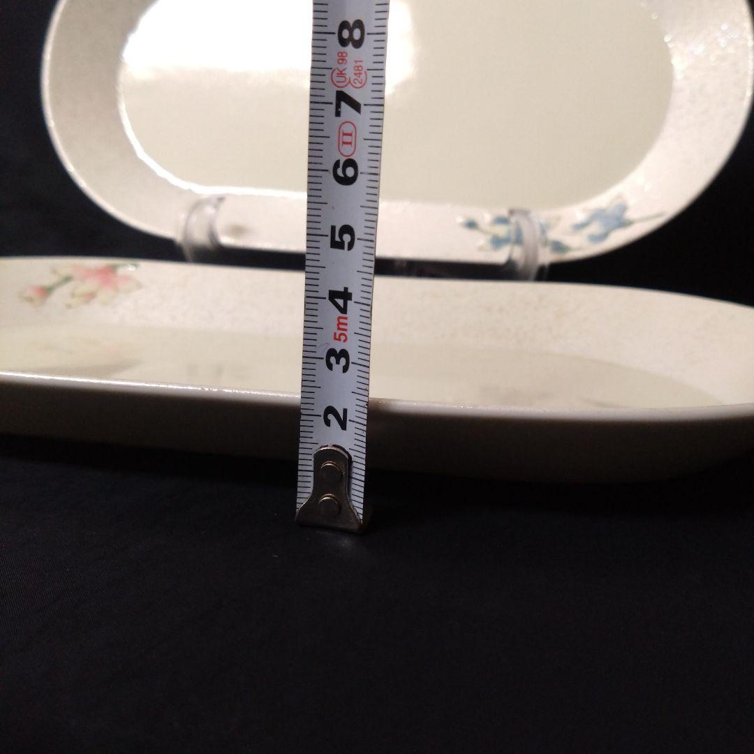 未使用 有田焼 田清窯 睦峯 長皿 2枚　お祝い