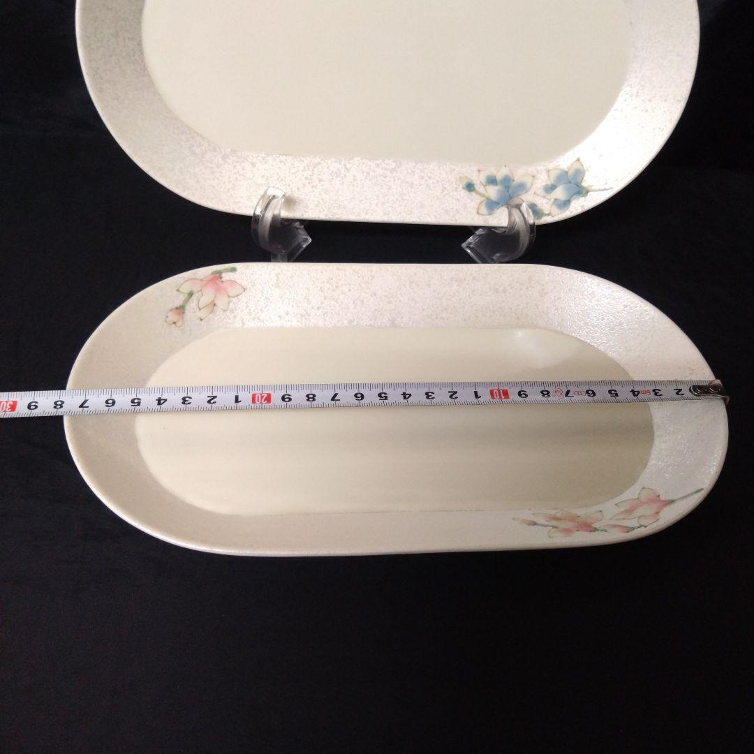 未使用 有田焼 田清窯 睦峯 長皿 2枚　お祝い