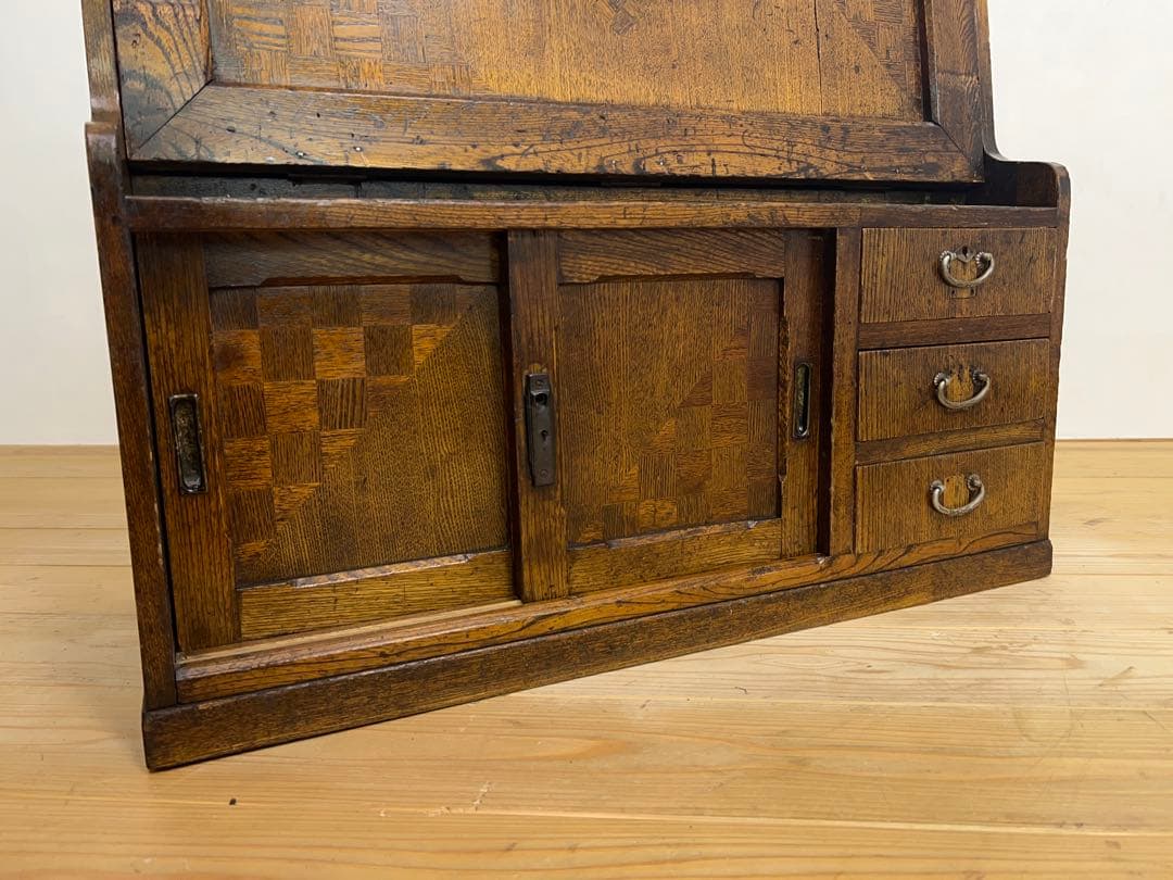 木製　デスク　机　M102　古道具　古家具　ビンテージ　アンティーク　レトロ