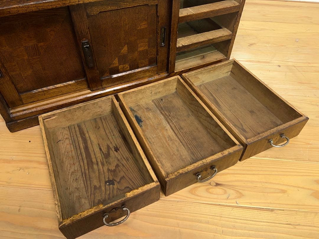 木製　デスク　机　M102　古道具　古家具　ビンテージ　アンティーク　レトロ