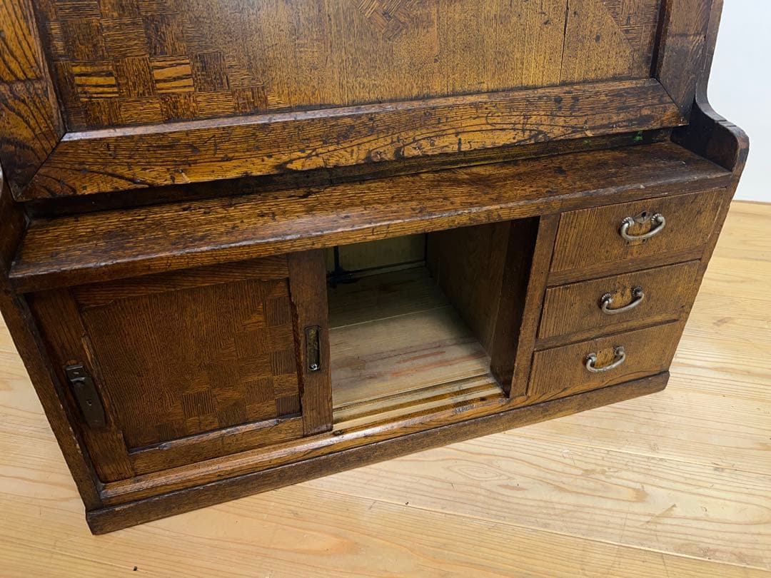 木製　デスク　机　M102　古道具　古家具　ビンテージ　アンティーク　レトロ