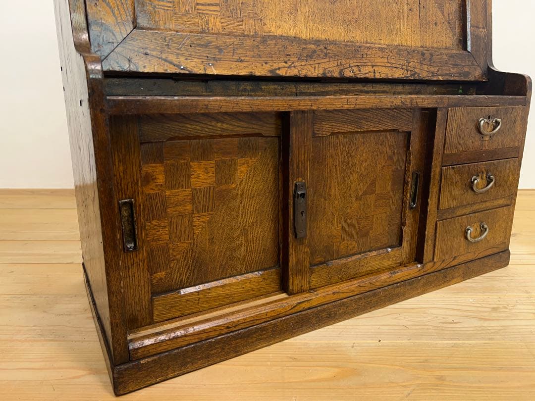 木製　デスク　机　M102　古道具　古家具　ビンテージ　アンティーク　レトロ