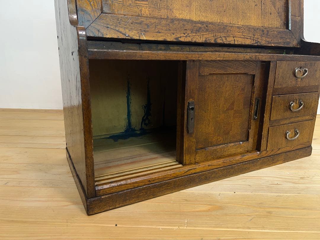 木製　デスク　机　M102　古道具　古家具　ビンテージ　アンティーク　レトロ