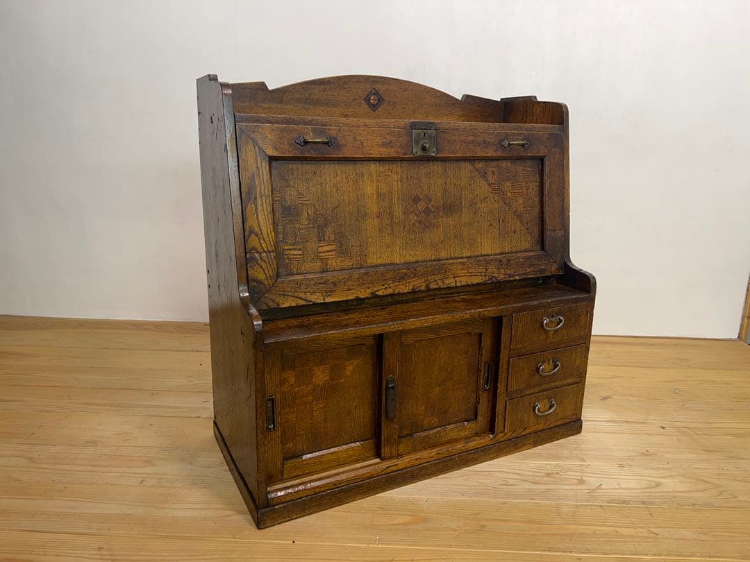 木製　デスク　机　M102　古道具　古家具　ビンテージ　アンティーク　レトロ