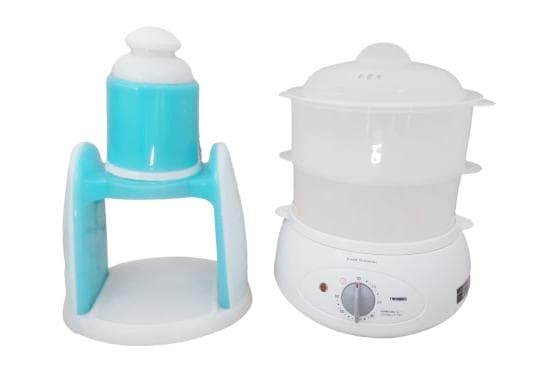 ドウシシャ　電動かき氷器＆ツインバード　電気蒸し器＆未使用品ハリオ　ボトル2本