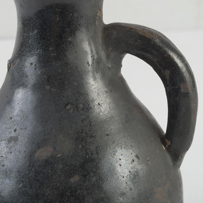朝鮮美術　李朝　黒釉　執壷　水注　V　A18