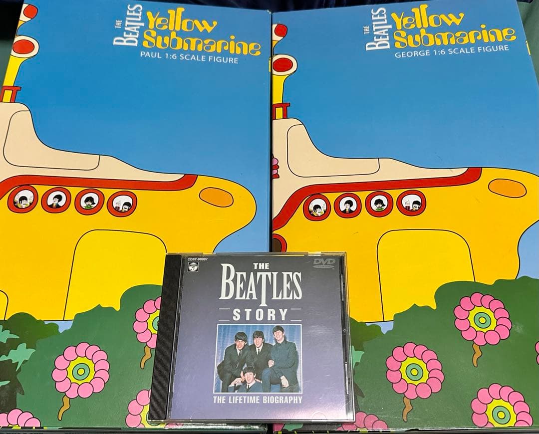 値下げ超レアイエローサブマリン12インチビートルズフィギュアセット●ジョンレノン
