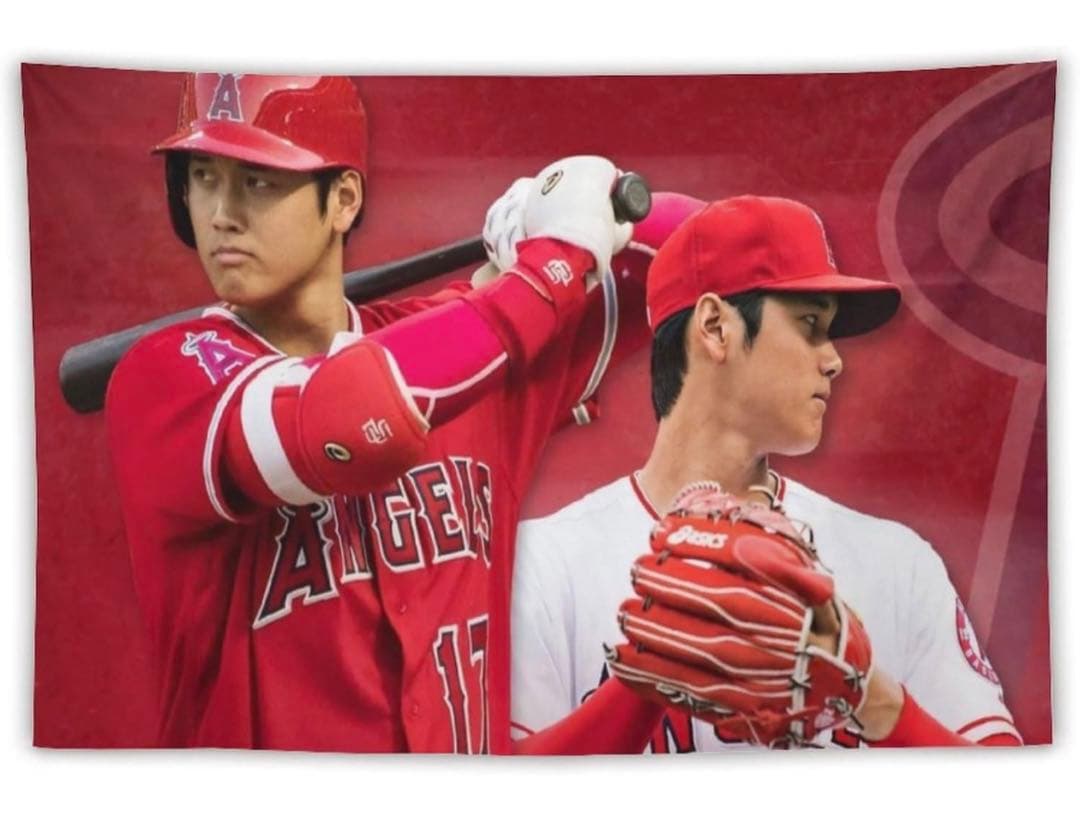 新品☆大谷翔平　タペストリー　部屋飾り　部屋ポスター布生地