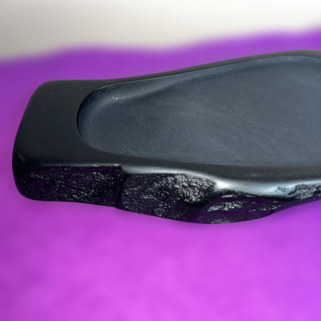 ⭕️鳳来寺硯　希少　金鳳石　清林堂　足木勇　未使用に近い　天成硯　女性好み作品