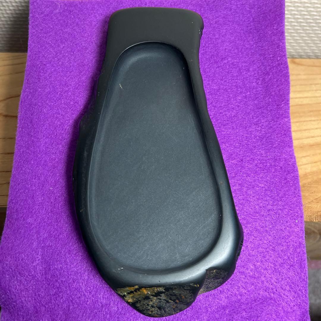 ⭕️鳳来寺硯　希少　金鳳石　清林堂　足木勇　未使用に近い　天成硯　女性好み作品