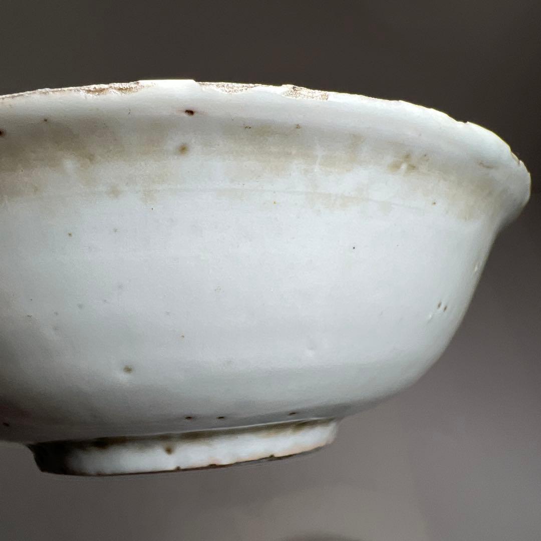 中国明時代　古染付なづな手鉢10客　木箱付　幅約13㎝　東Y8-0313☆2F