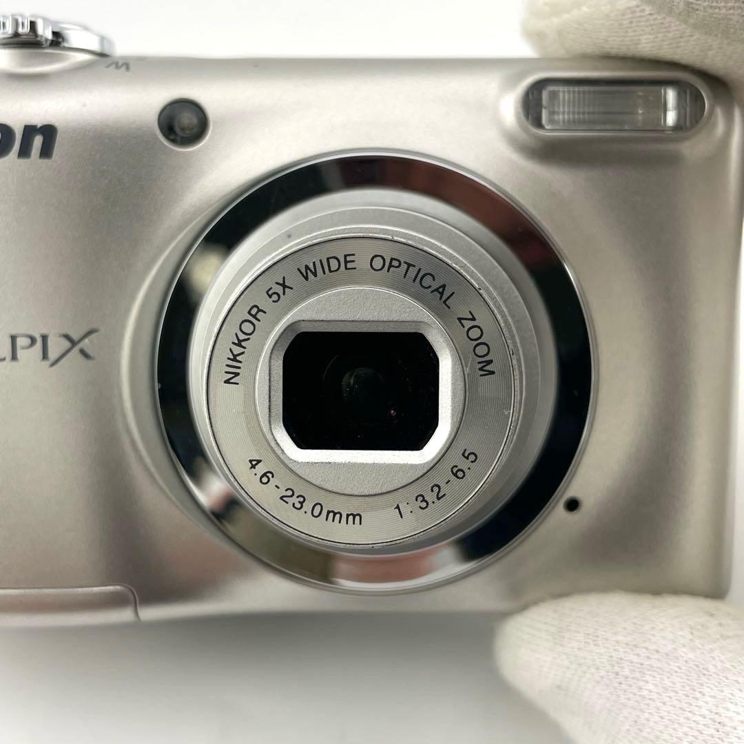 実写⭕️乾電池式【動作確認済】Nikon COOLPIX A10　シルバー