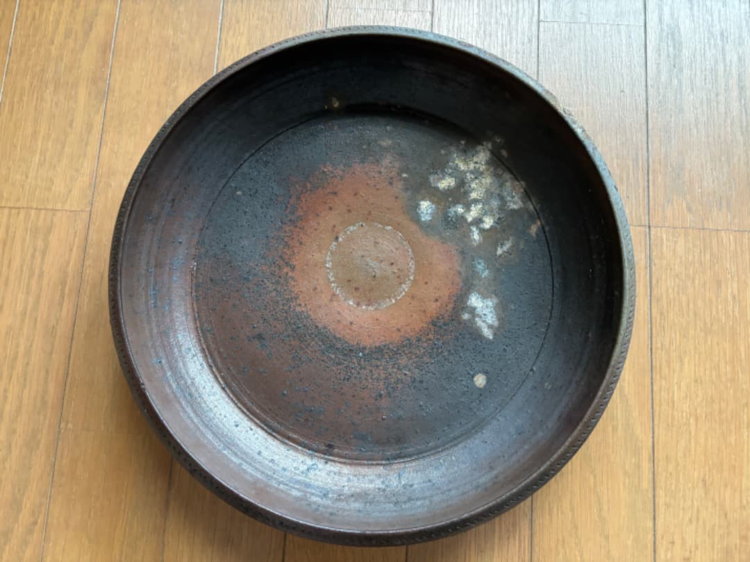 野口悦ニ　大皿　種子島　登窯