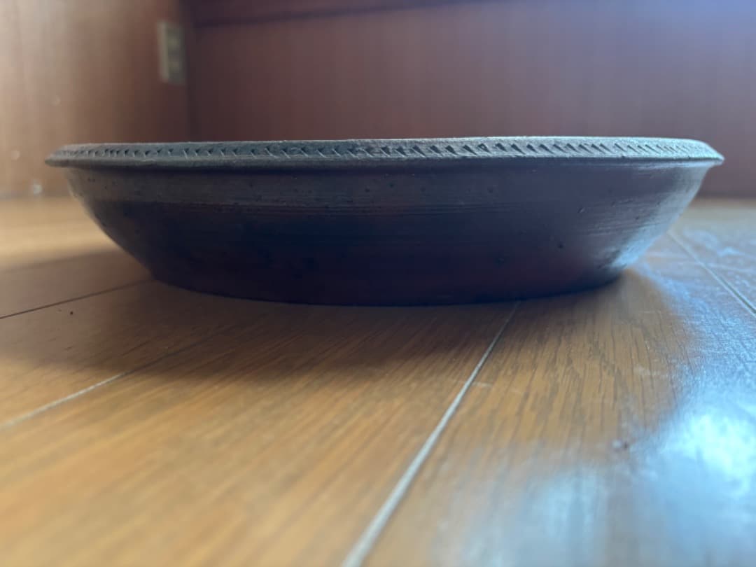野口悦ニ　大皿　種子島　登窯