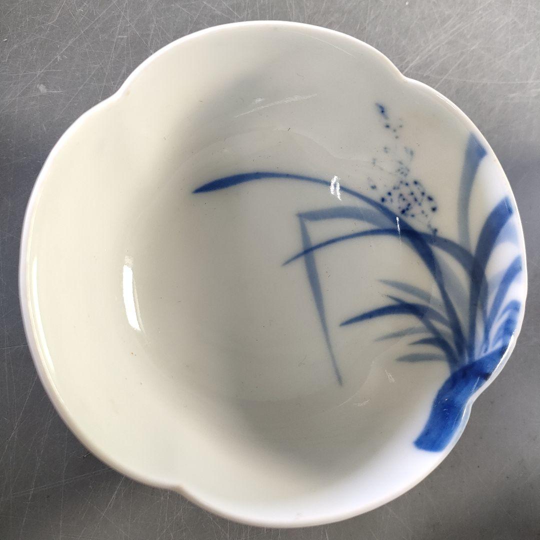 A1258-4/染付唐草文小鉢揃30客/銘々皿/向付/飾鉢/和食器/懐石道具/