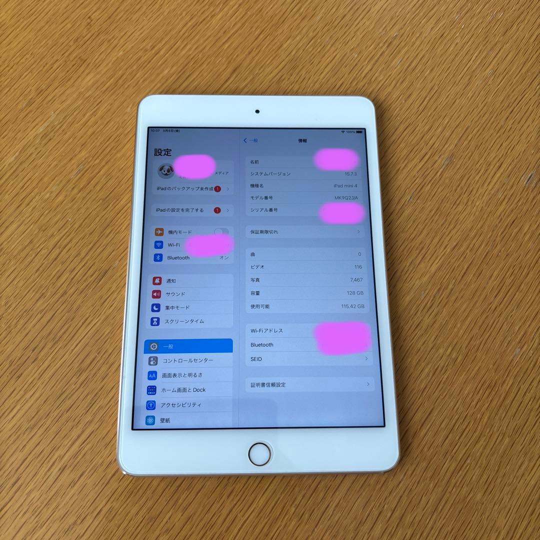 iPad mini 4 Wi-Fiモデル