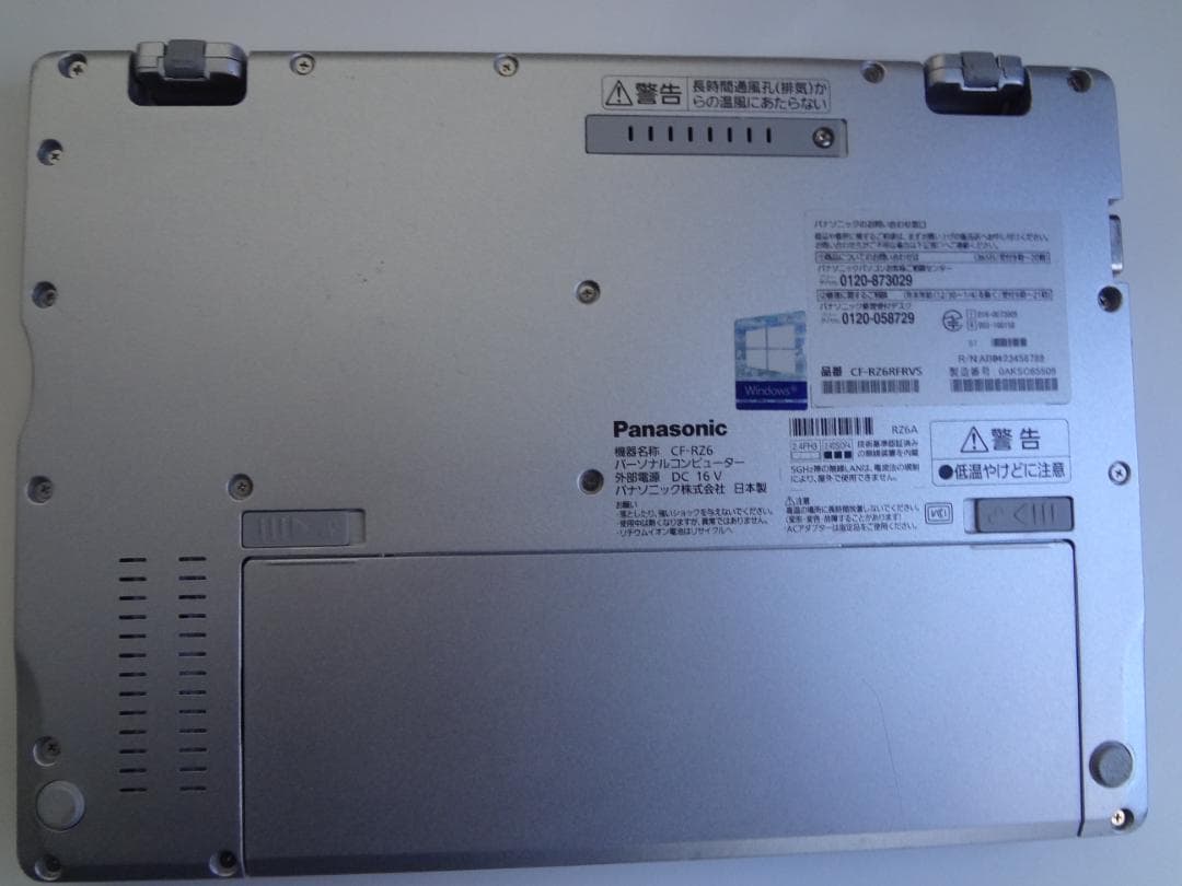 Let's note CF-RZ6 10インチ 高解像度 SSD256