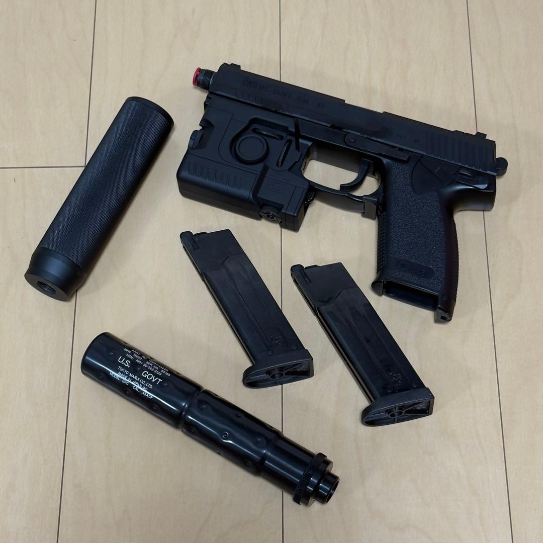 東京マルイ SOCOM Mk23 フルセット マガジン2本 サイレンサー2本