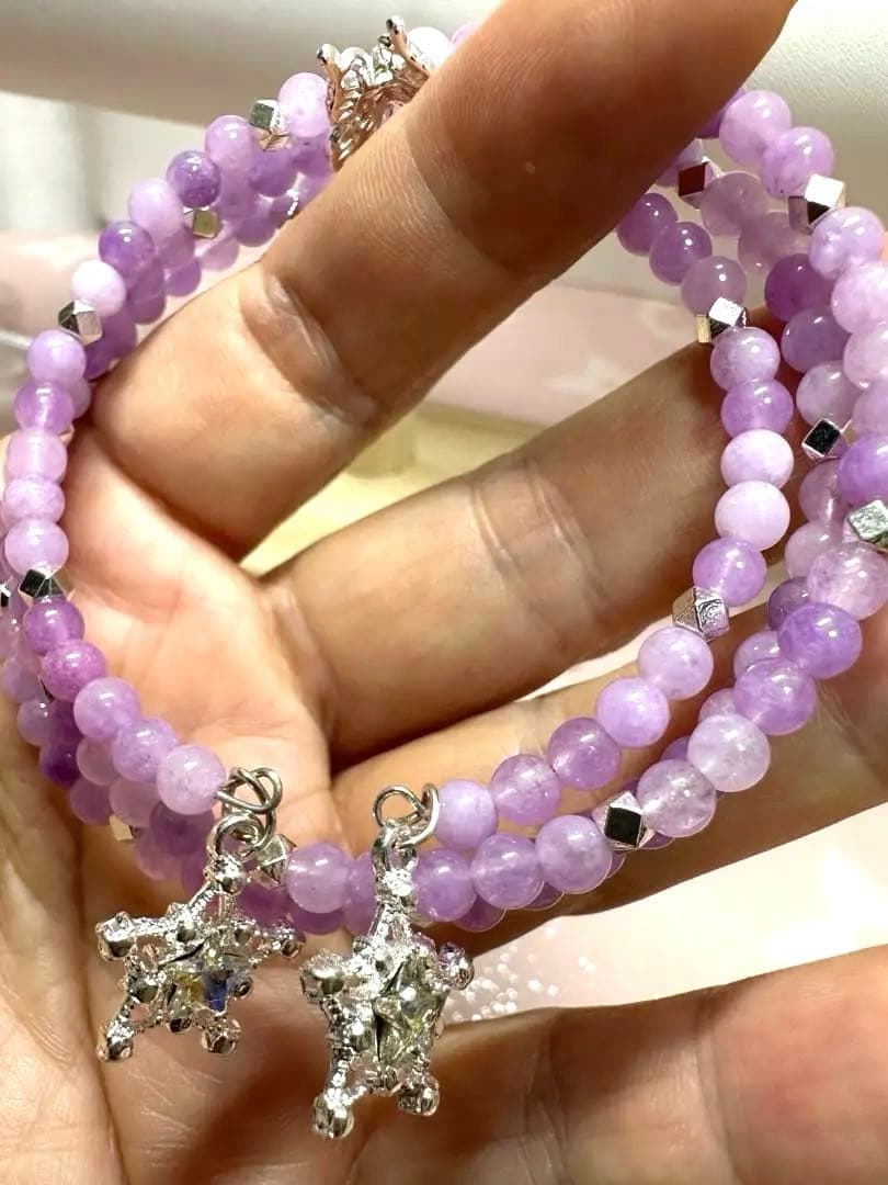 値下げ！ハンドメイド 多色 天然石 ビーズブレスレット9個