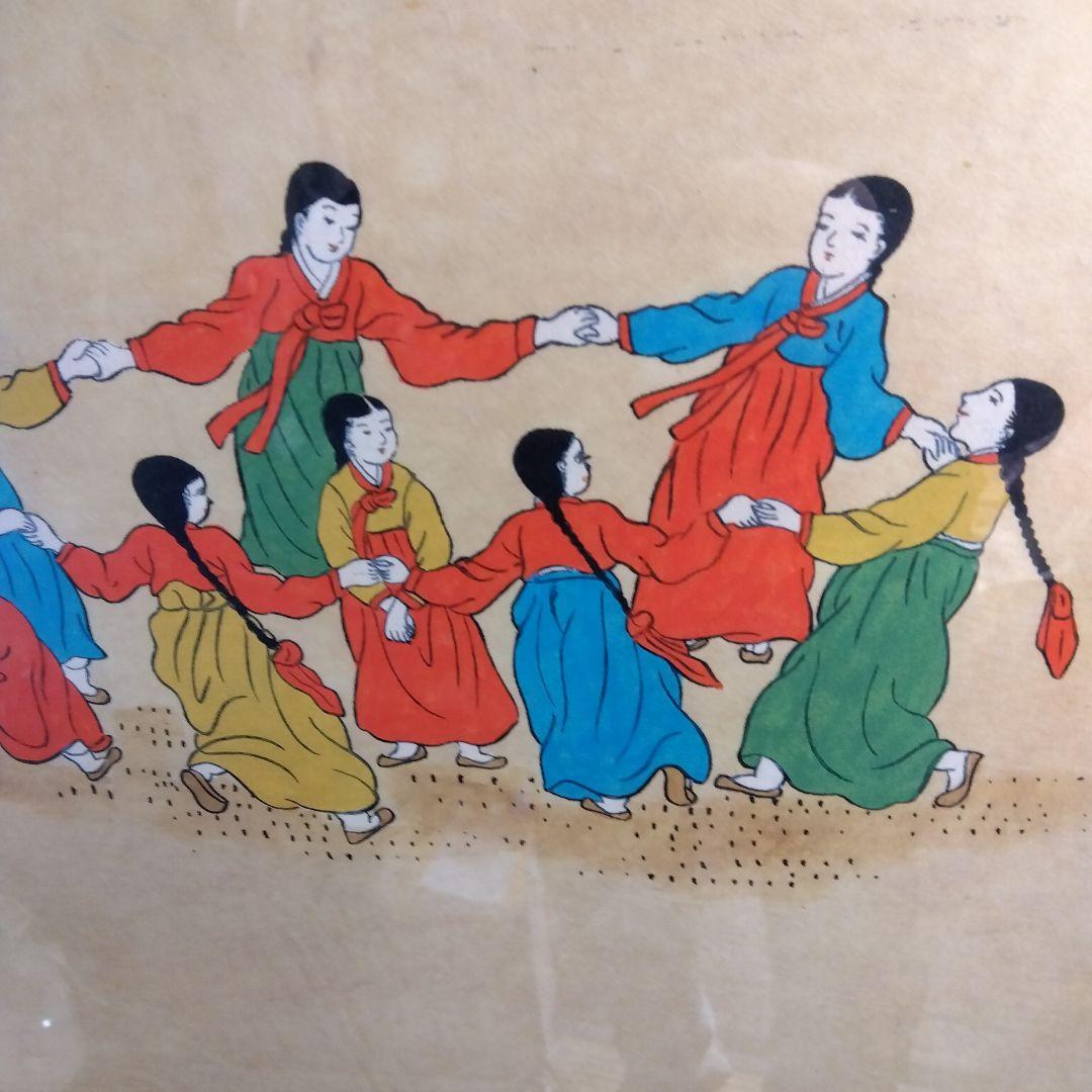 李朝　竜山遊興図