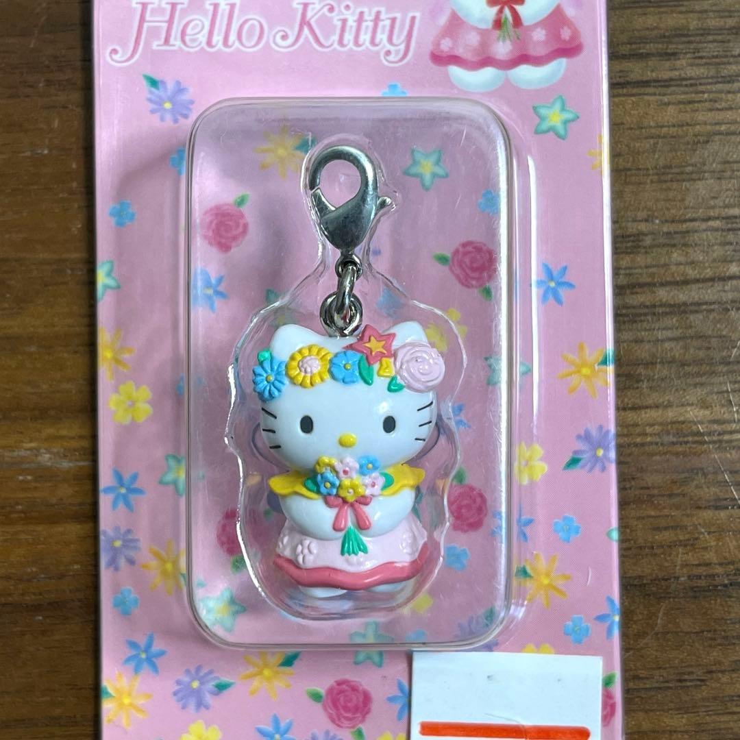 ハローキティ　お花屋さん限定　ご当地 ファスナーマスコット