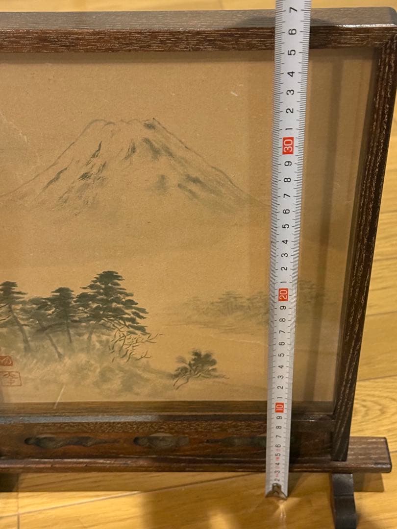衝立　富士山