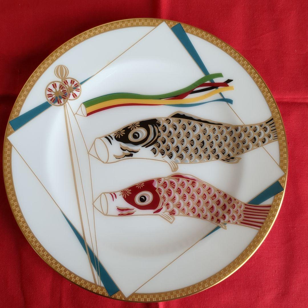 大倉陶園『鯉のぼり』陶器絵皿