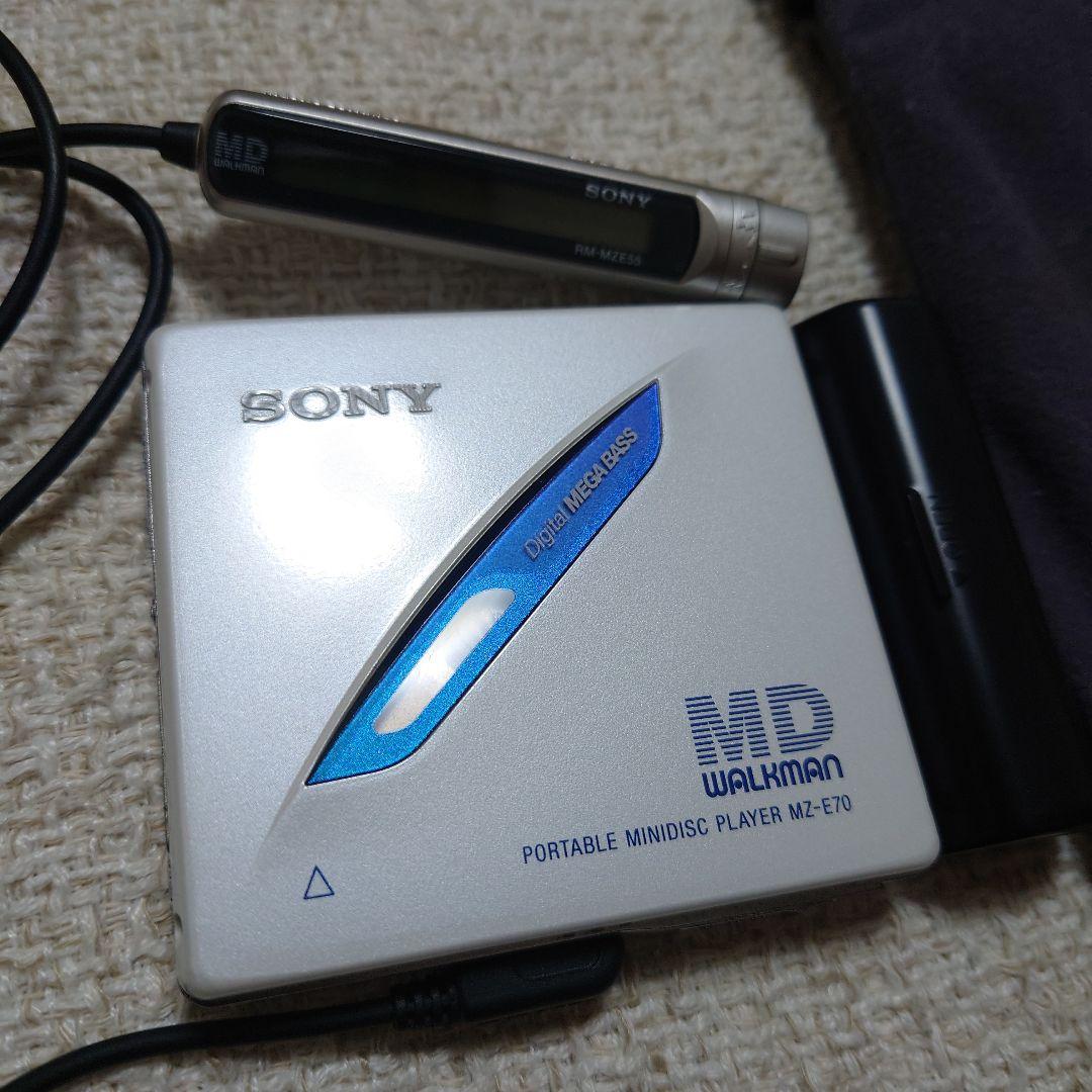 SONY MD WALKMAN MZ-E70 リモコンRM-MZE55