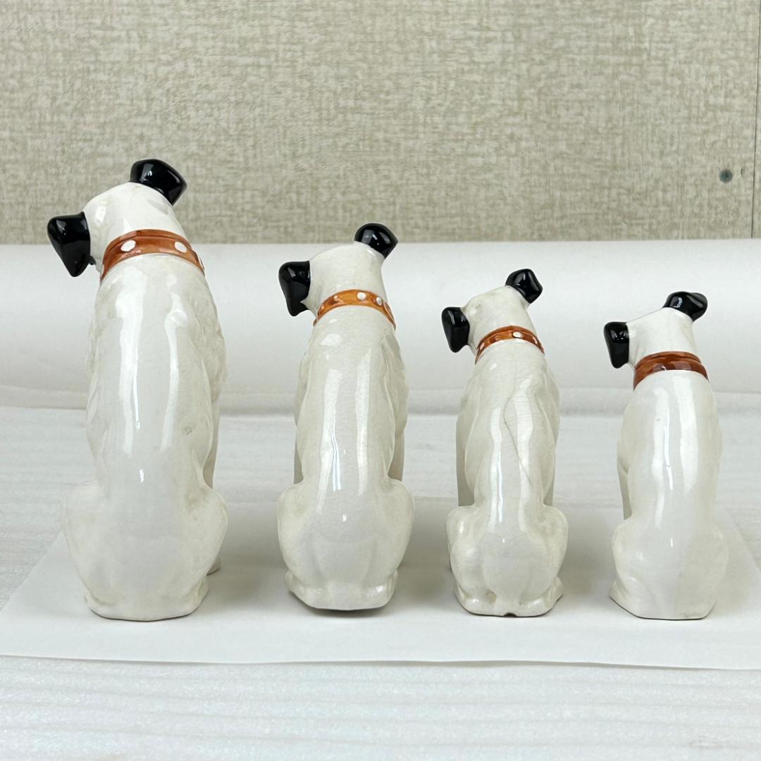 【昭和レトロ】ビクター 犬　ニッパー　陶製置物　10体まとめ売り　アンティーク