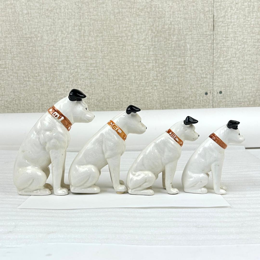 【昭和レトロ】ビクター 犬　ニッパー　陶製置物　10体まとめ売り　アンティーク