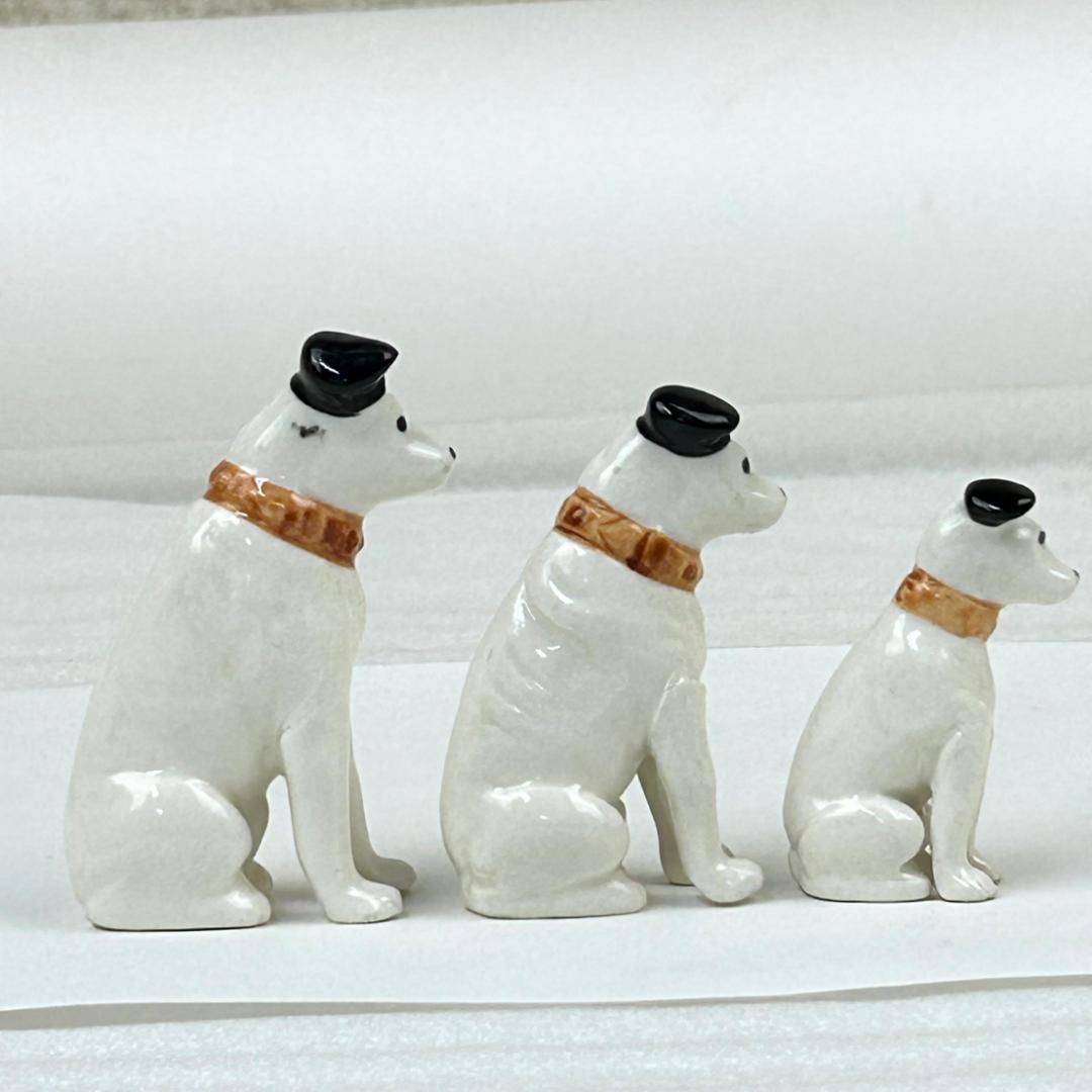 【昭和レトロ】ビクター 犬　ニッパー　陶製置物　10体まとめ売り　アンティーク