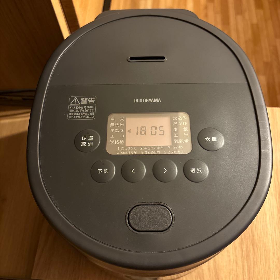IRIS OHYAMA炊飯器5.5合[アッシュ]2024年製