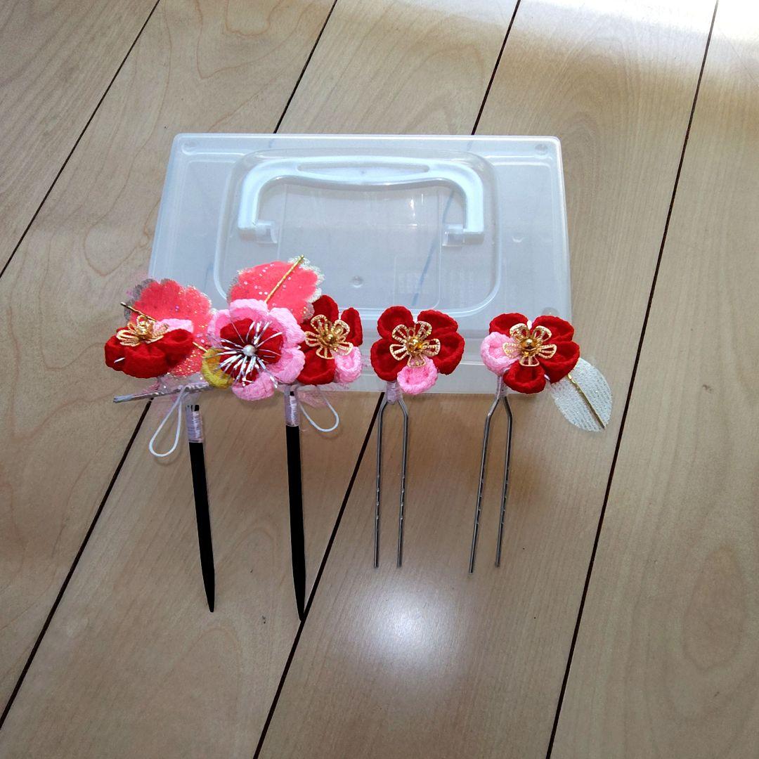 七五三用 （7歳）花柄着物セット（黄色）