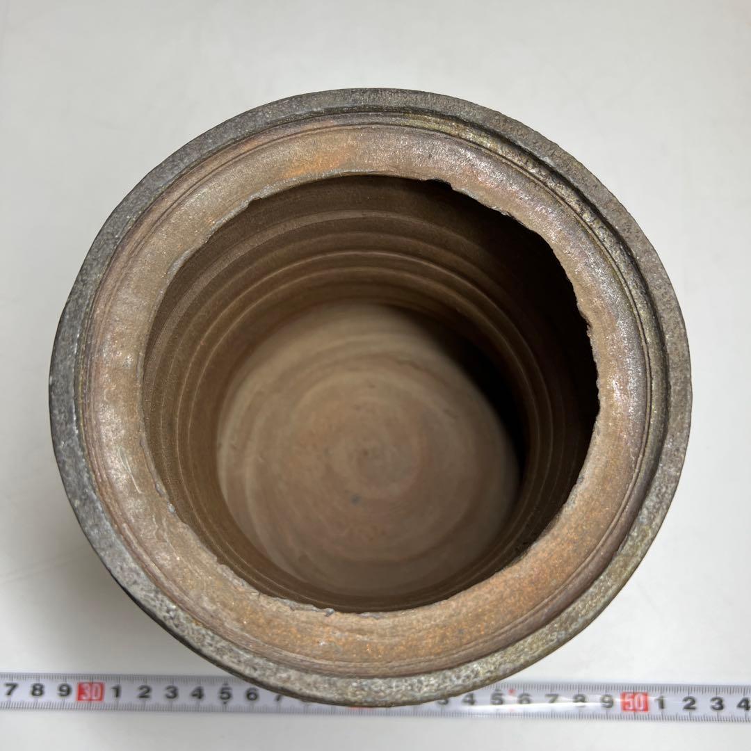 出来良　古備前水指　木箱付　高さ約18.5㎝　東Y7-1229☆2Fタニチ