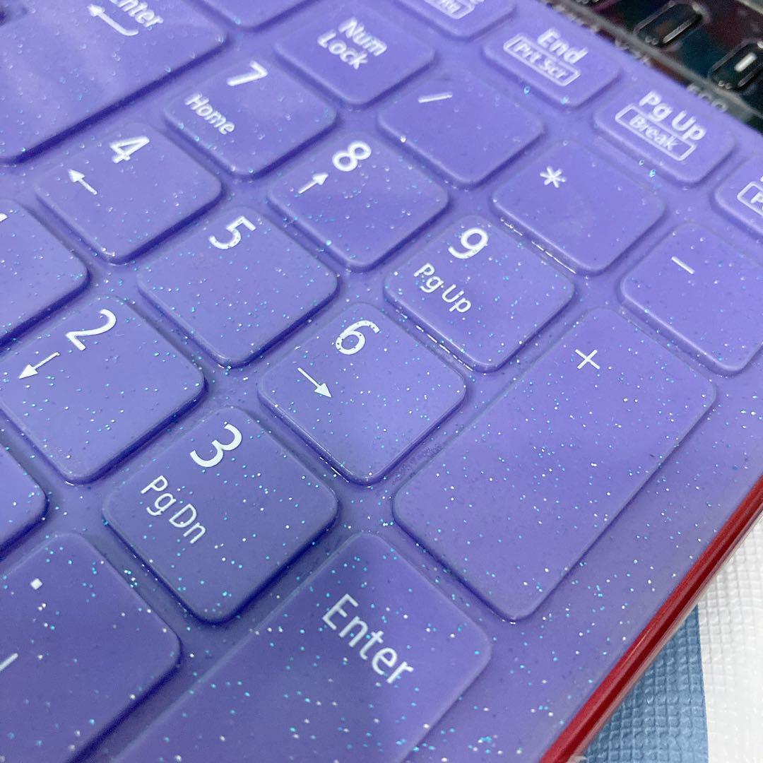 ✨美品✨クールな赤 NEC ノートパソコン キーボードカバー 保護シート あり☆