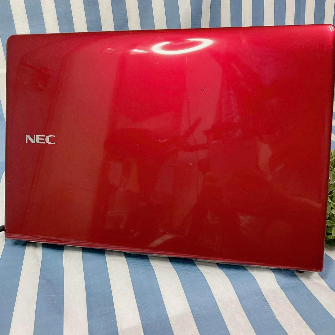 ✨美品✨クールな赤 NEC ノートパソコン キーボードカバー 保護シート あり☆