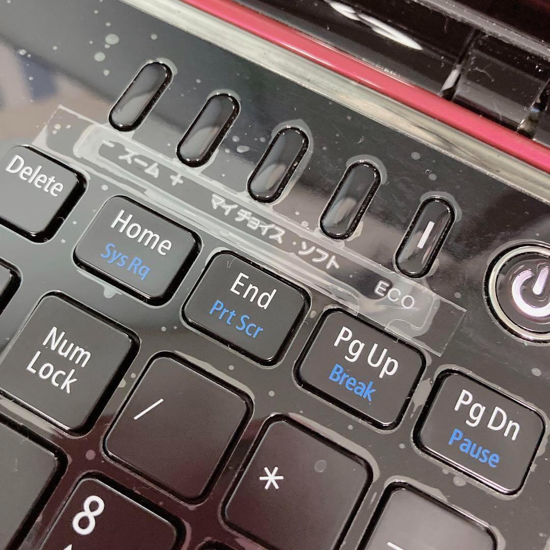 ✨美品✨クールな赤 NEC ノートパソコン キーボードカバー 保護シート あり☆