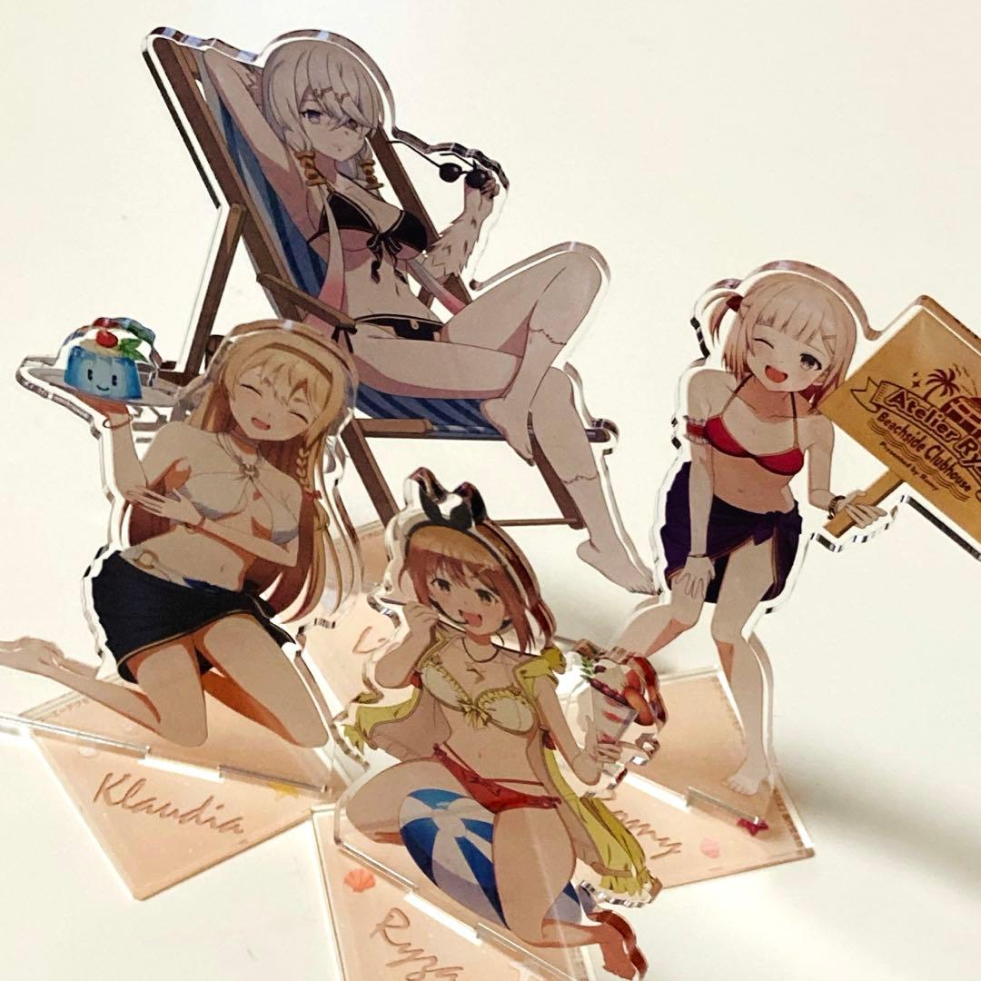 美品✳️ライザのアトリエ『海の家 アクリルスタンド 4個セット』水着 描き下ろし