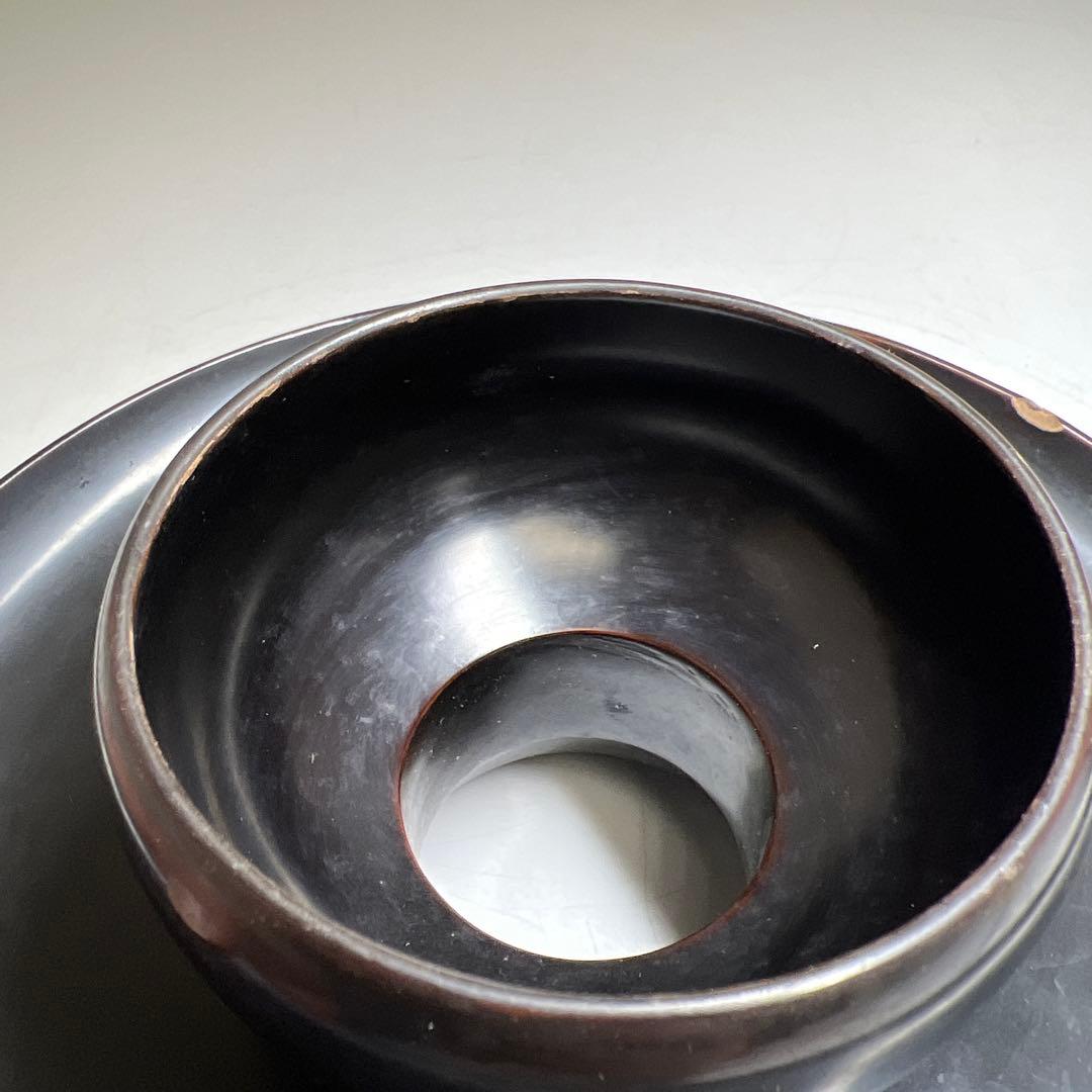 中国美術　天目茶碗、天目台セット　東Y8-0331☆2Fタコサオ