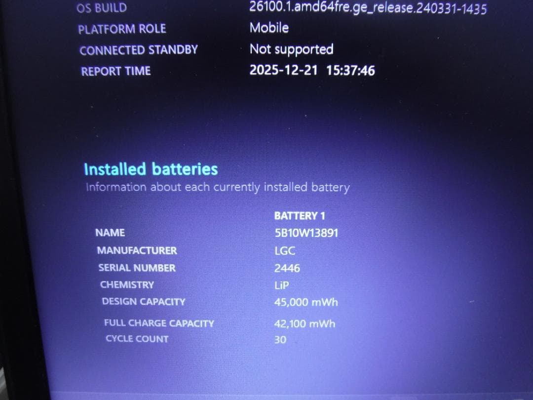 Thinkpad L390 13.3インチ バッテリー良好 SSD Win11