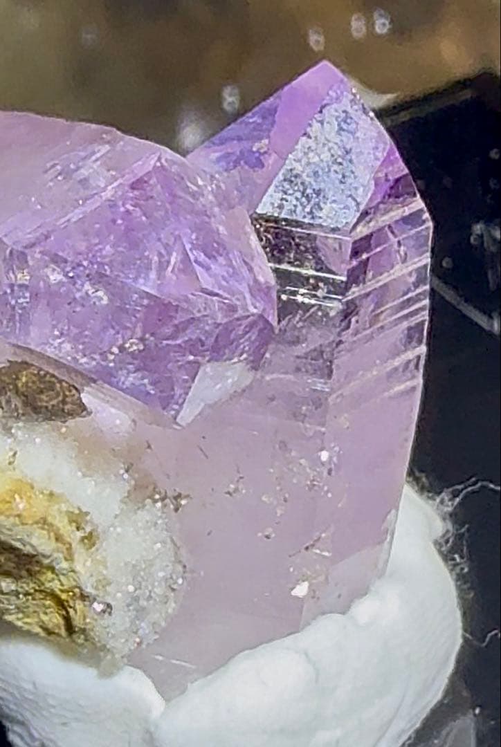 ベラクルスアメジスト 鉱物標本 透明度の高い美結晶 ジオード感あり Amulet