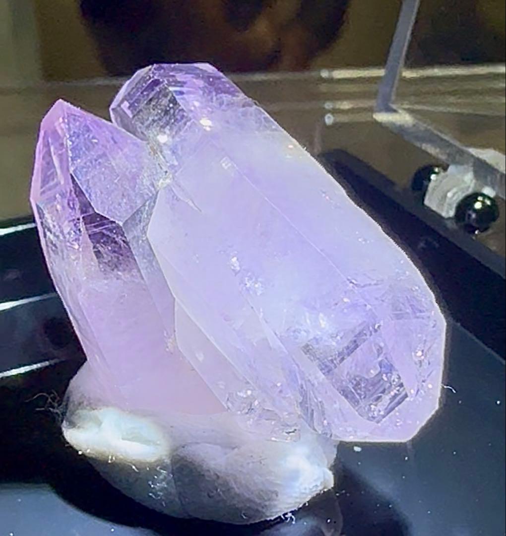 ベラクルスアメジスト 鉱物標本 透明度の高い美結晶 ジオード感あり Amulet